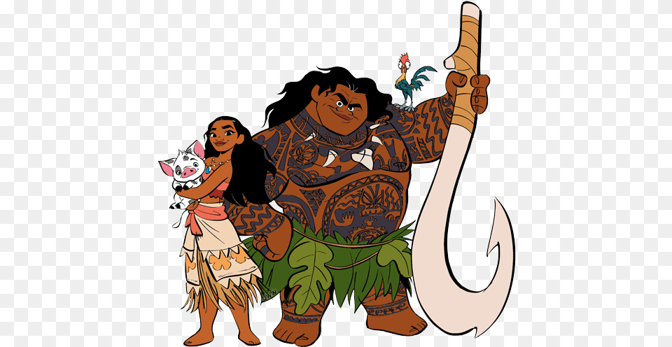 Library Of Moana Jpg Images Moana And Maui Clipart, Adult, Electronics, Female, Hardware Free Png Download