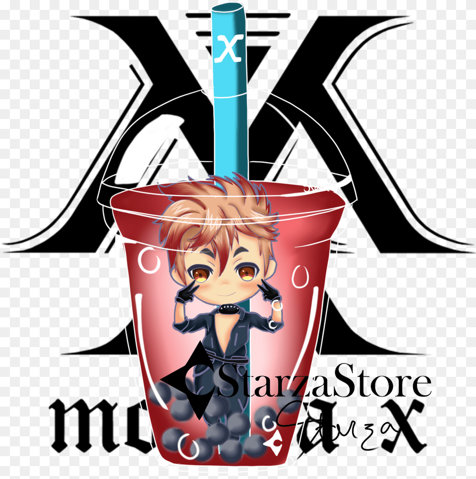 Library Of Monsta X Logo Banner Freeuse Monsta X Logo Sticker, Adult, Female, Person, Woman Free Transparent Png