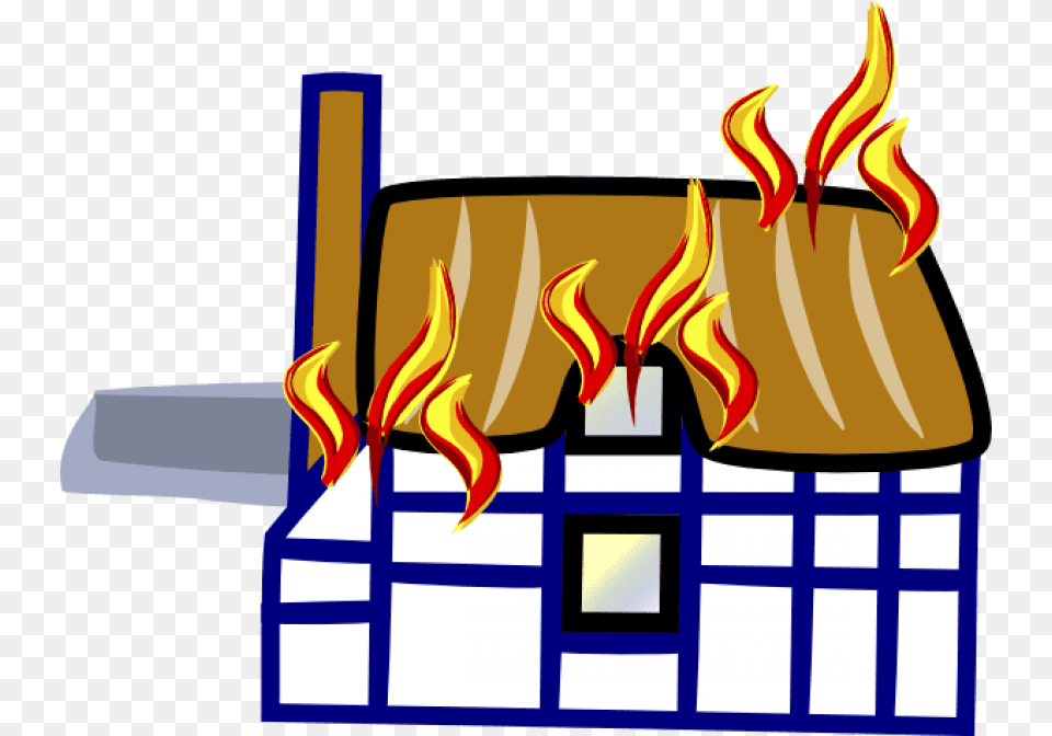 Library Of Mortgage Burning Vector Stock Files Cartoon House On Fire Transparent, Flame, Bbq, Cooking, Food Png Image