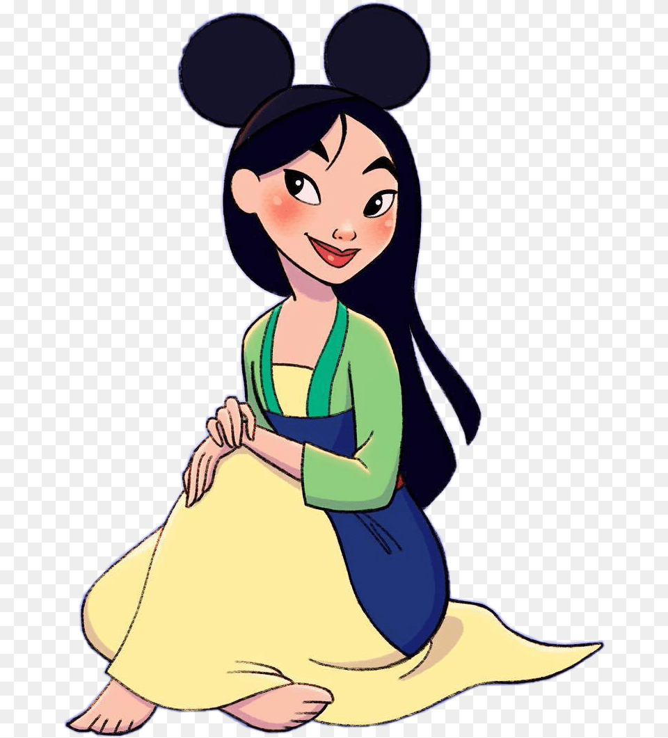 Library Of Mulan Flower Jpg Download Files Disney Princess Mulan Drawing, Person, Face, Head, Cartoon Free Png