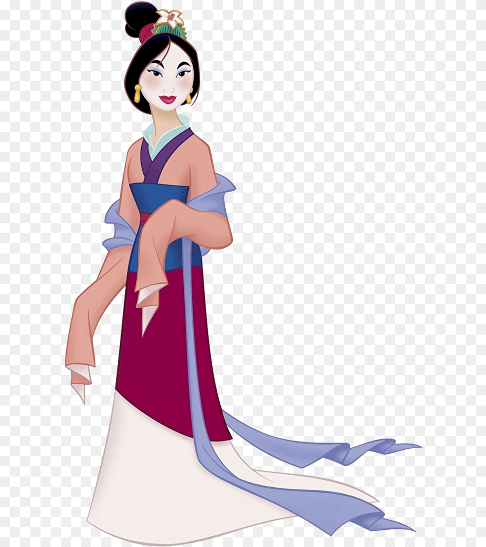 Library Of Mulan Flower Jpg Mulan, Gown, Clothing, Formal Wear, Dress Free Transparent Png