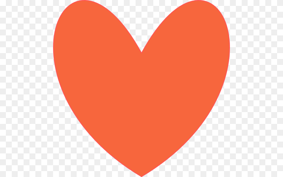 Library Of Orange Heart Vector Files Light Red Heart Free Transparent Png