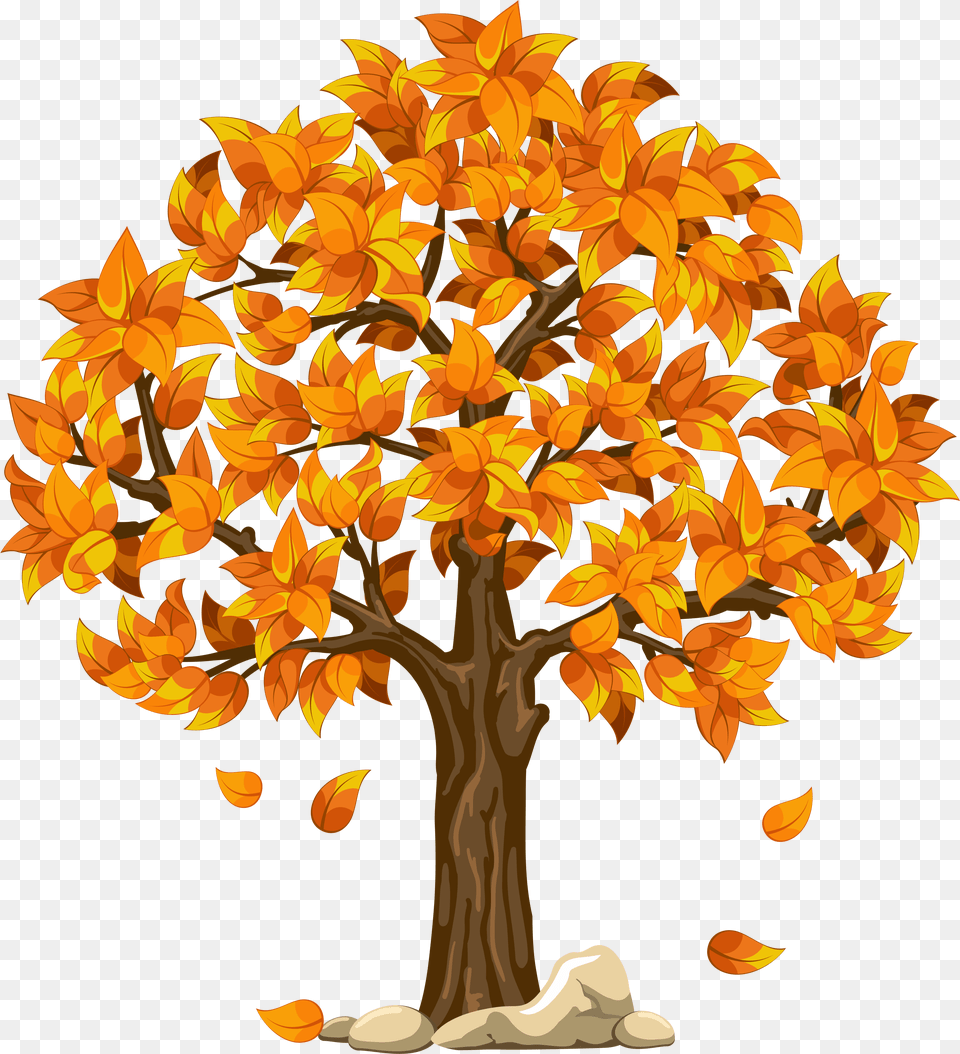 Library Of Orange Tree Svg Black And Autumn Tree Clipart, Chandelier, Lamp, Leaf, Plant Free Transparent Png