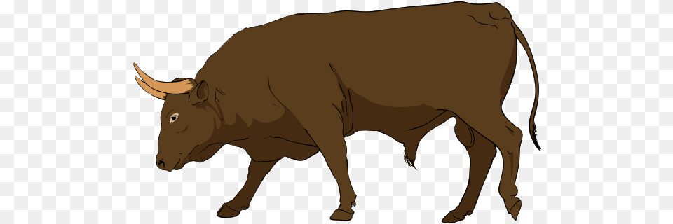 Library Of Oxen Bull Svg Royalty Bull Clipart, Animal, Cattle, Livestock, Mammal Png