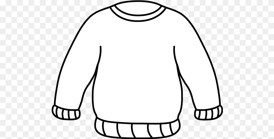 Library Of Preschool Boys Clothing Black And White Drawings Of Ugly Christmas Sweaters, Sweatshirt, Knitwear, Long Sleeve, Sweater Free Png Download