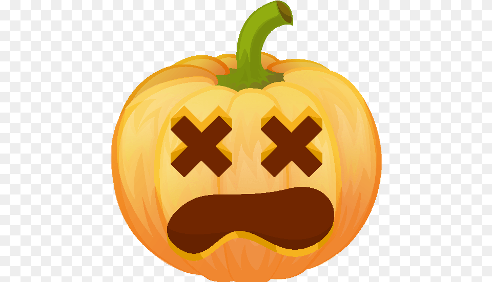 Library Of Pumpkin Emoji Vector No Candy Signs For Halloween, Food, Plant, Produce, Vegetable Free Png Download