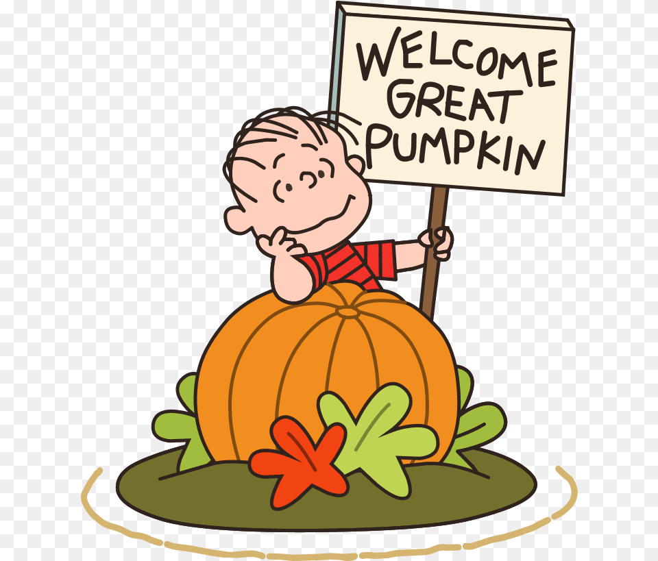 Library Of Pumpkin Head Charlie Brown Linus The Great Pumpkin, Vegetable, Food, Produce, Plant Png Image