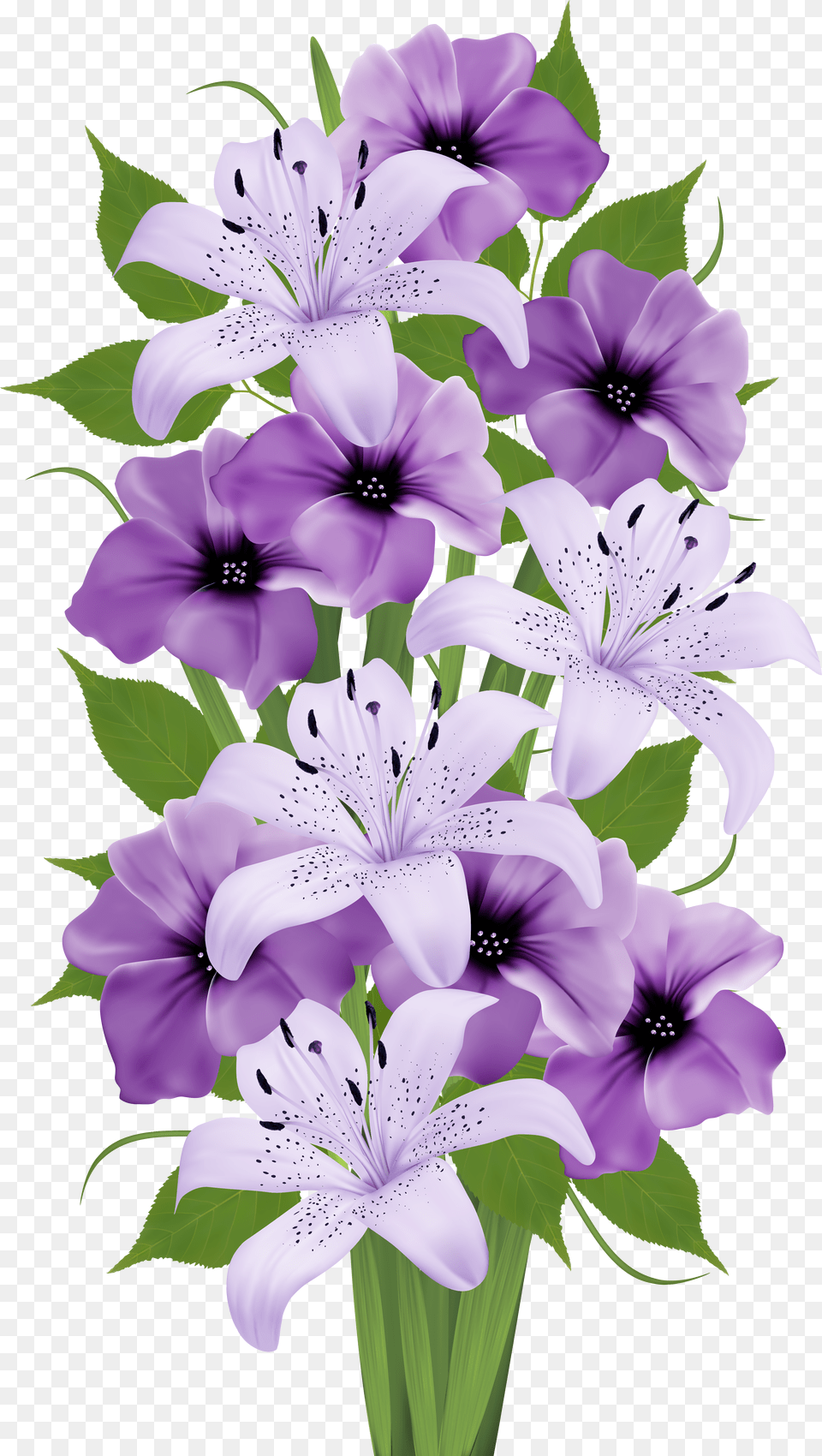 Library Of Purple Flower Bouquet Flower Bouquet Hd Png Image