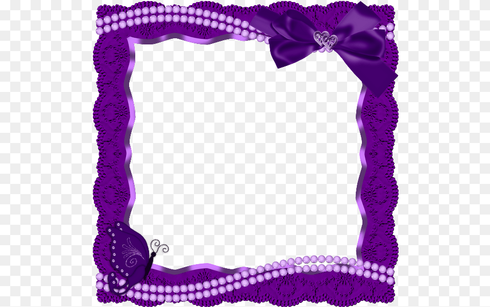 Library Of Purple Ribbon Border Banner Purple Borders And Frames Free Png Download
