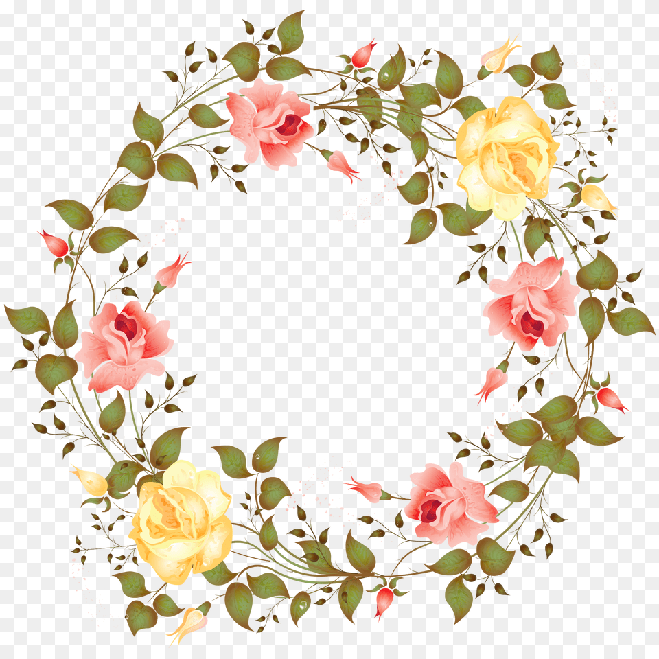 Library Of Royalty Free Download Flower Garland Floral Garland, Art, Floral Design, Graphics, Pattern Png Image