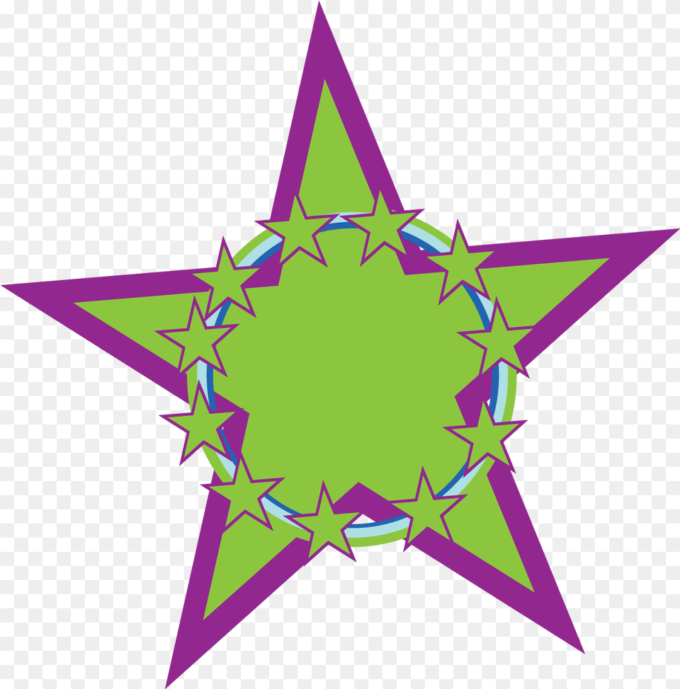 Library Of Six Point Ninja Star Download Files Purple And Green Stars, Star Symbol, Symbol, Rocket, Weapon Png