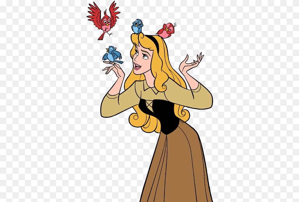 Library Of Sleeping Beauty Disney Svg Sleeping Beauty Birds, Adult, Person, Female, Cartoon Free Transparent Png