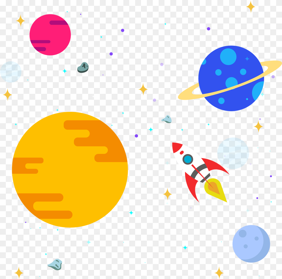 Library Of Space Star Banner Files Solar System Planets Clipart, Astronomy, Outer Space, Outdoors, Nature Free Transparent Png