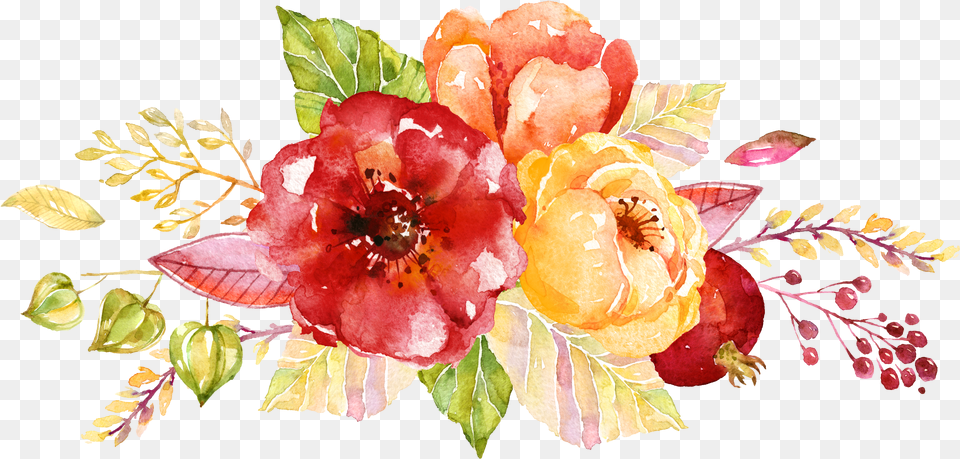 Library Of Spring Flower Watercolor Graphic Watercolor Spring Flowers Clipart Free Png Download