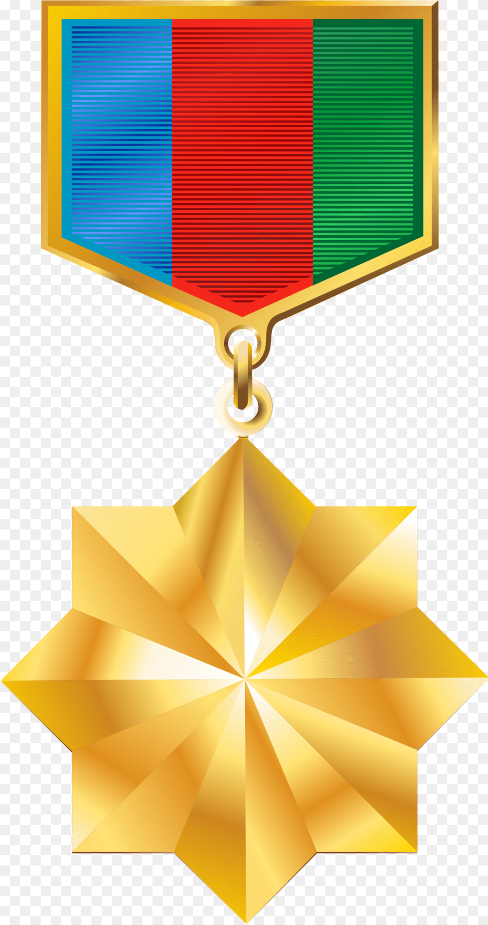 Library Of Star Medal Clipart Black And White Files Golden Medal Clipart, Gold, Gold Medal, Trophy, Symbol Free Png Download
