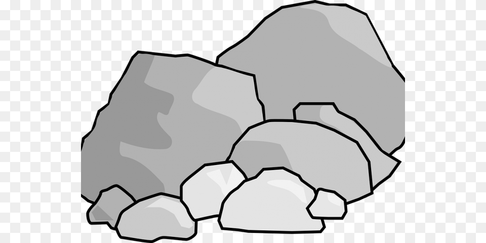 Library Of Stone Svg Transparent Stock Black White Rock Clipart, Mineral, Baby, Person, Outdoors Free Png