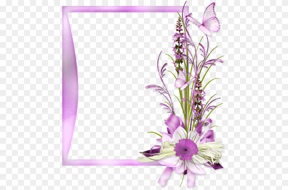 Library Of Sympathy Flower Svg Freeuse Purple Flower Border Plant, Flower Arrangement, Flower Bouquet, Ikebana Free Png Download