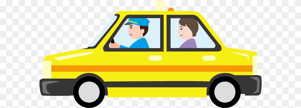 Library Of Take A Taxi Animated Image Transparent Taxi Clipart, Car, Transportation, Vehicle, Person Png
