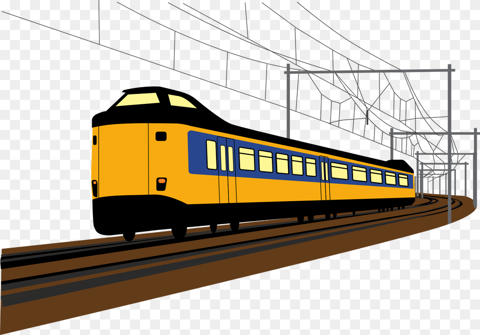 Library Of Train Passenger Car Jpg Files Clipart Electric Train Clip Art, Railway, Transportation, Vehicle, Machine Free Png Download