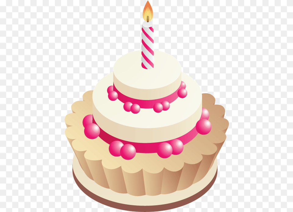 Library Of Transparent Cakes Files First Birthday Cake Clipart, Birthday Cake, Cream, Dessert, Food Free Png
