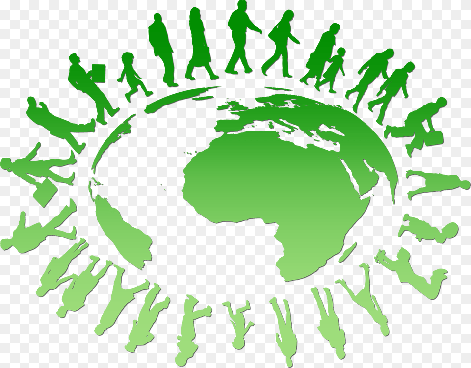 Library Of Tree Clip Earth Day Files People On Earth Icon, Green, Astronomy, Planet, Outer Space Png