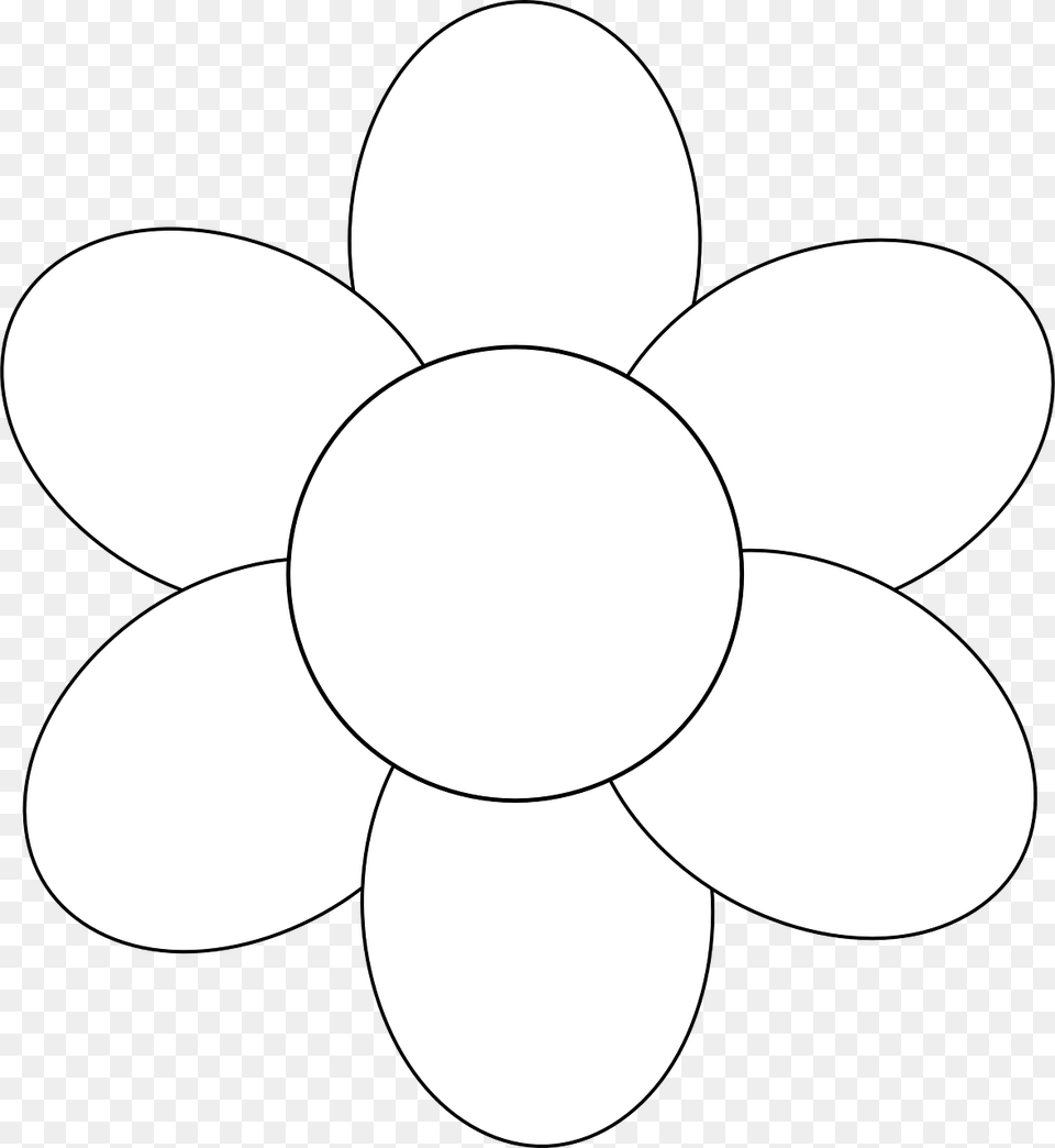 Library Of Tulip Tracer Outline Of Simple Flower, Dahlia, Plant, Anemone, Daisy Png Image