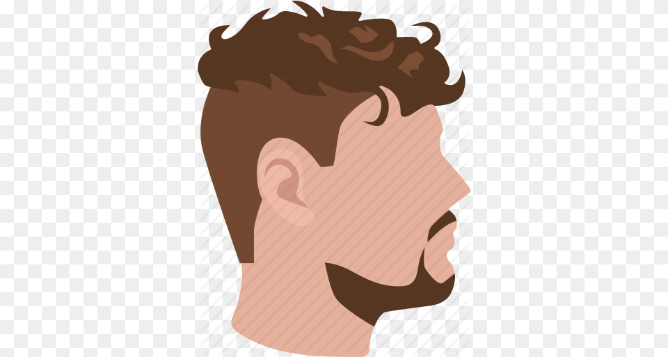 Library Of Wavy Hair Men Clip Freeuse Files Curly Hair Cartoon Man, Body Part, Face, Head, Neck Free Png Download