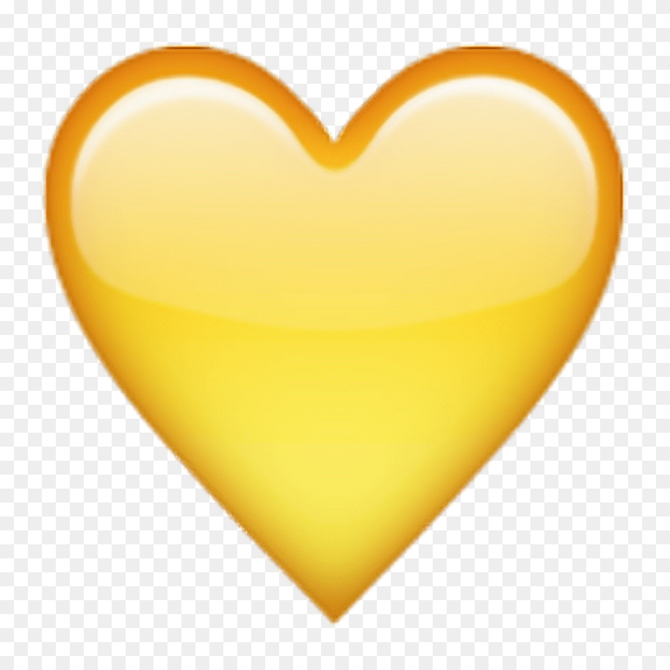 Library Of Yellow Heart Black And White Files Yellow Heart Emoji, Balloon Free Png Download