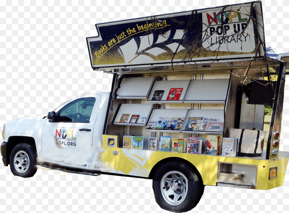 Library Pop Up Truck, Book, Publication, Accessories, Bag Free Png Download