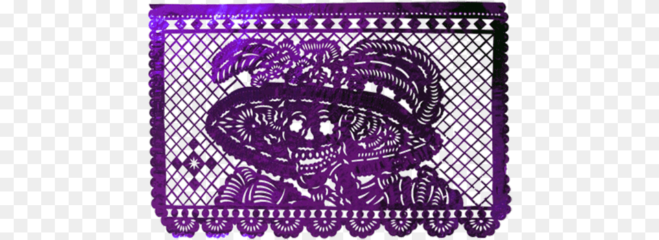 Library Stock Catrina Mexico Dia Los Muertos Lacock Abbey, Lace, Purple, Accessories, Blackboard Free Png