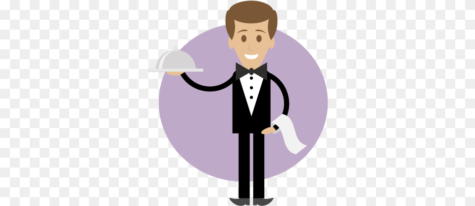 Library Super Simple Illustration On Behance Waiter Clipart, Clothing, Suit, Formal Wear, Person Png Image
