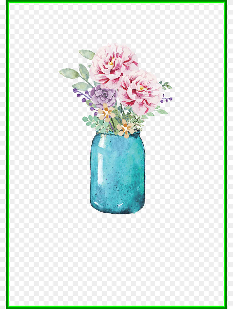Library The Best Lauren Baxter Flowers In A Mason Jar With Flowers, Flower, Flower Arrangement, Pottery, Plant Free Png Download