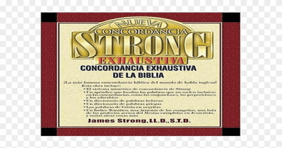 Libro Concordancia Strong, Advertisement, Poster Free Png