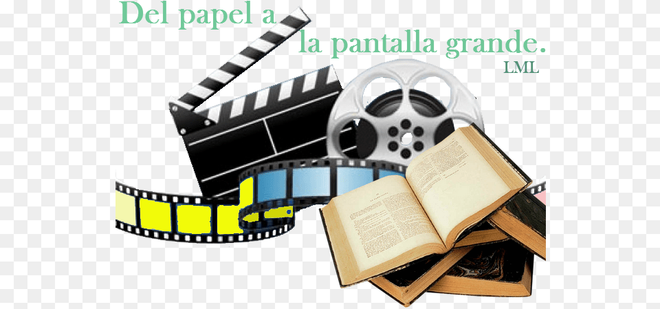 Libros Llevados Al Cine Total Video Converter, Book, Publication, Reel, Clapperboard Free Png