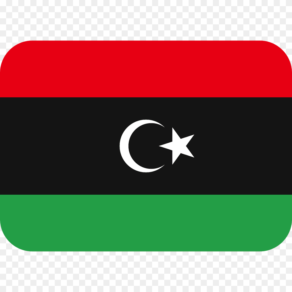 Libya Flag Emoji Clipart, Symbol Png Image