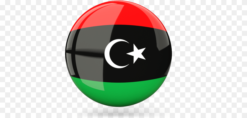 Libya Flag Icon, Sphere, Clothing, Hardhat, Helmet Free Png Download