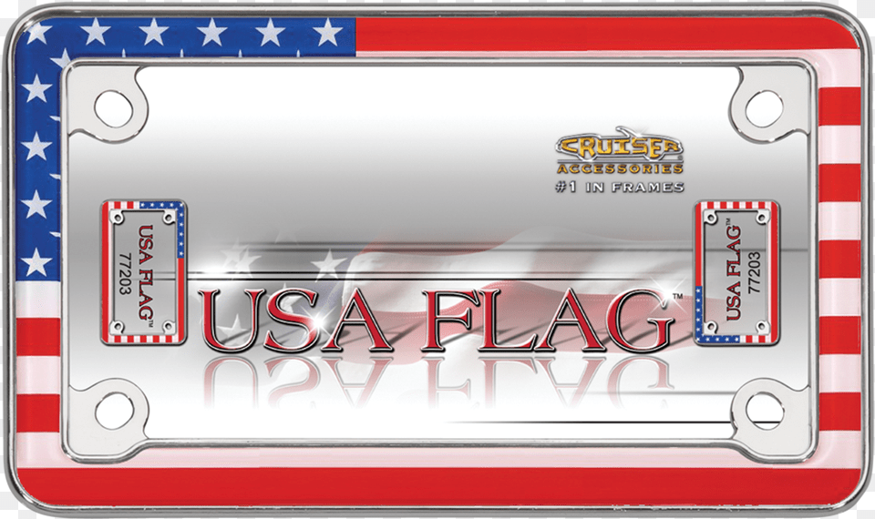 License Frame Usa Flag, License Plate, Transportation, Vehicle, Text Free Png Download