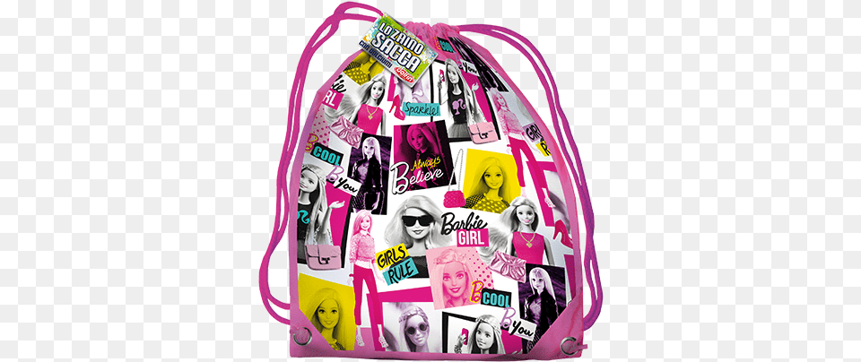 Licensed Backpack Emoji Barbie Il Trenino Thomas Barbie, Accessories, Handbag, Bag, Person Free Png
