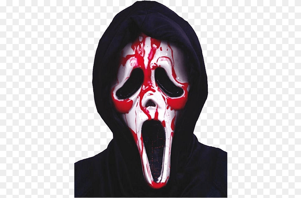 Licensed Bleeding Scream Mask Bleeding Scream, Adult, Person, Man, Male Png