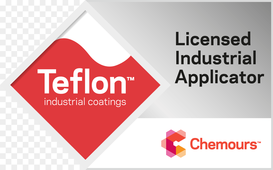 Licensed Industrial Applicator Teflon Industrial Coatings, Logo, Text, Paper Png Image