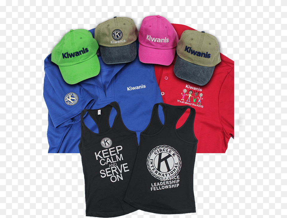 Licensed Kiwanis Apparel Polo Shirt, Baseball Cap, Cap, Clothing, Hat Png Image