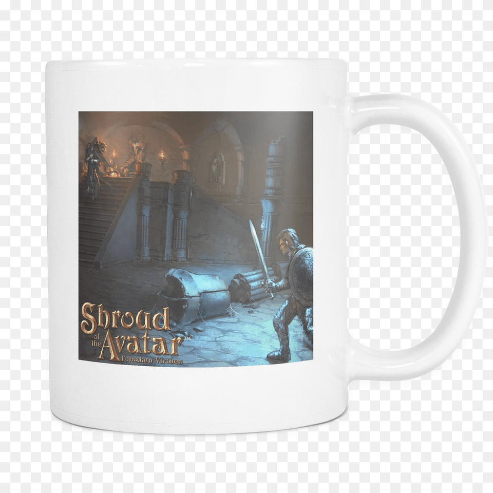 Lich King White Mug Mug, Sword, Weapon, Person, Cup Free Transparent Png