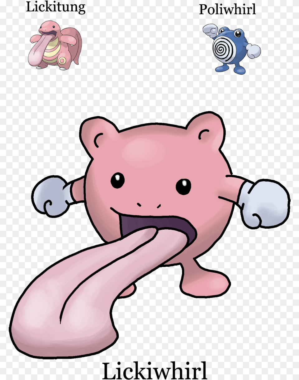 Lickitung Poliwhirl Lickiwhirl Pink Nose Mammal Vertebrate, Animal, Bear, Wildlife Free Png Download