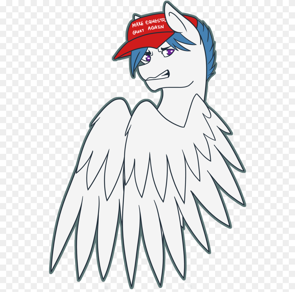 Liefsong Hat Hippogriff Make America Great Again Make Equestria Great Again Hat, Book, Comics, Publication, Person Free Png Download