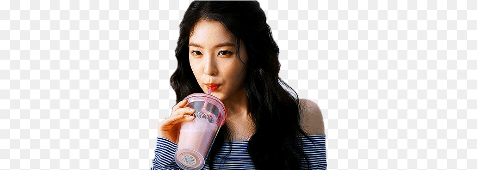 Lien Direct Red Velvet Irene Drinking, Adult, Cup, Female, Person Free Png Download