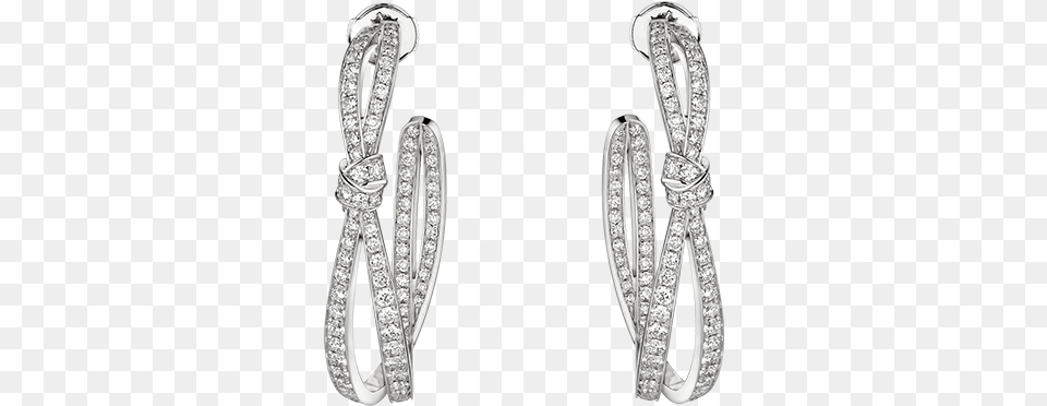 Liens Sduction Hoop Earrings Chaumet Liens Seduction Earring, Accessories, Diamond, Gemstone, Jewelry Png Image