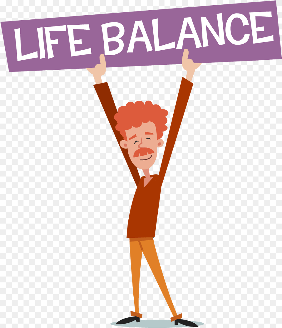 Life Balance Cartoon, Face, Happy, Head, Person Free Png