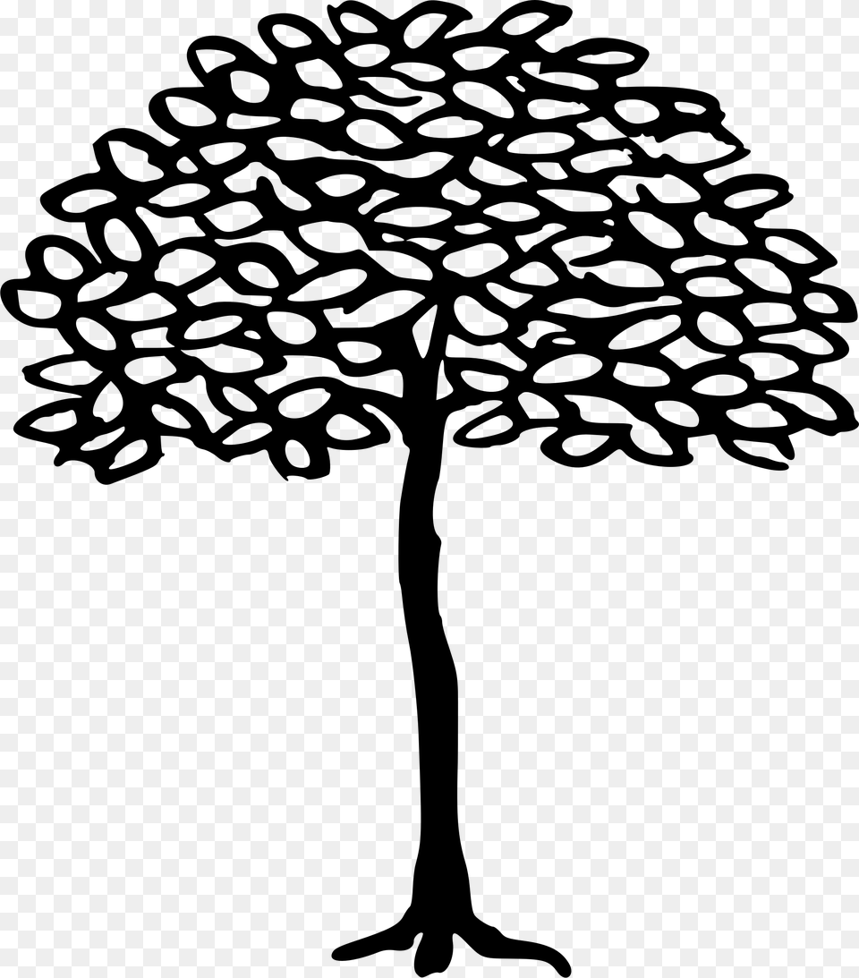 Life Clipart Sycamore Sycamore Tree Easy Drawings, Gray Free Png