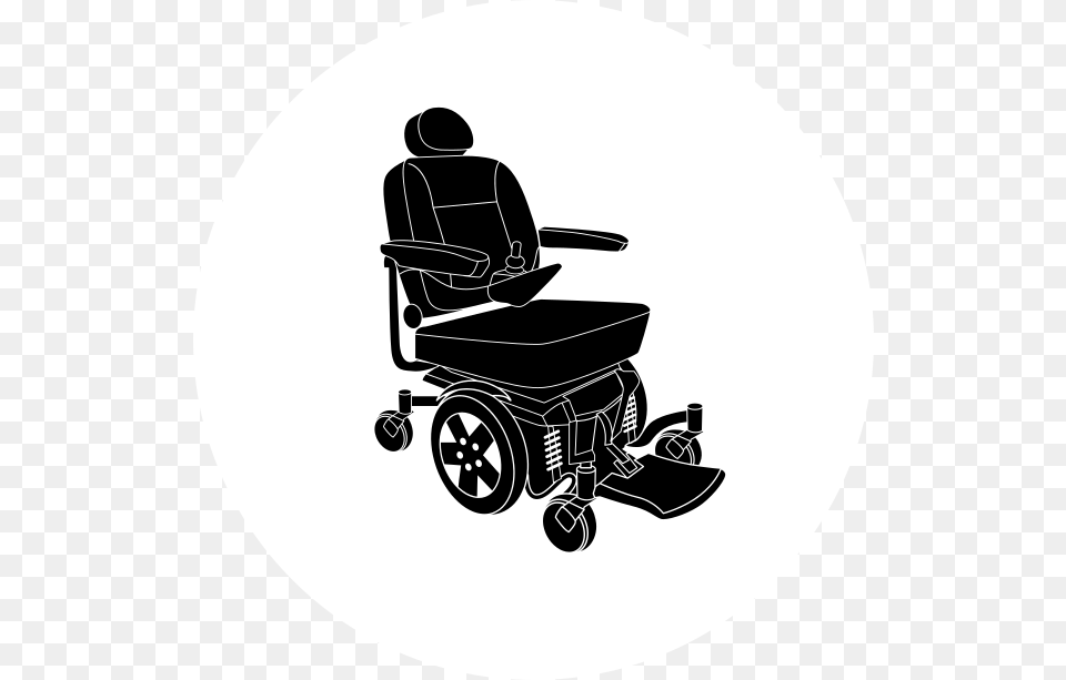 Life Enhancing Solutions Power Wheelchair Clipart, Chair, Furniture, Machine, Wheel Free Png