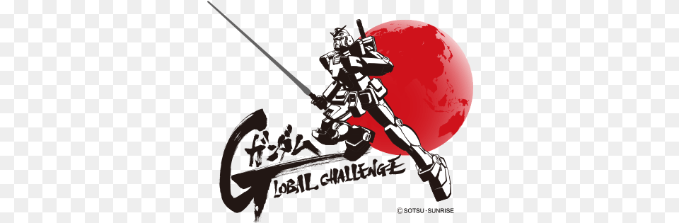 Life Gundam Global Challenge Logo, People, Person, Sword, Weapon Free Transparent Png